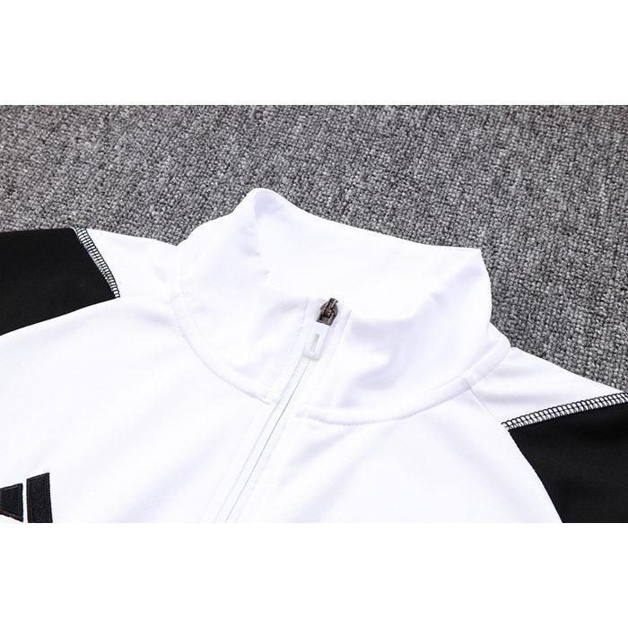 Chandal de Chaqueta del Real Madrid Nino 23-24 Blanco y Negro